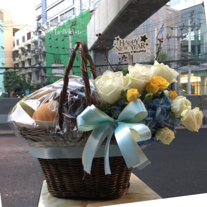 กระเช้าผลไม้พรีเมี่ยมเพื่อสุขภาพ Le Floriste ของขวัญผู้ใหญ่ จัดส่ง (รูปที่ 127